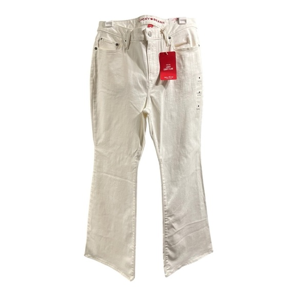 Lucky Brand Denim - NWT Lucky Brand Women's White High Rise Curvy Flare Jeans